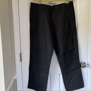 Old Navy Black Broken-in Khaki 33x30